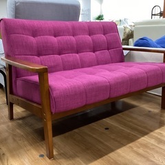 二人掛ソファ【町田市再生家具】　252478の画像