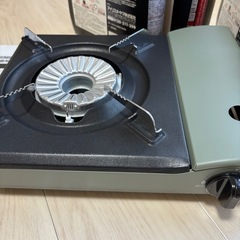 アイリスオーヤマ カセットコンロ オリーブカラー　未使用の画像