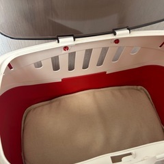 リッチェル ペット用キャリー　赤の画像