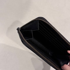 メンズ長財布　編み込みデザインの画像