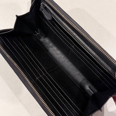 メンズ長財布　編み込みデザインの画像