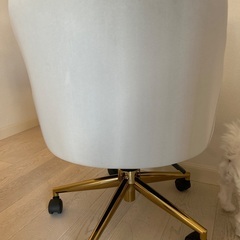 グレー ゴールド 椅子の画像