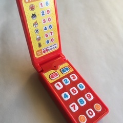 フレーベル館「もしもしぼく、アンパンマン」携帯電話型玩具(スイッチ接触不調)の画像