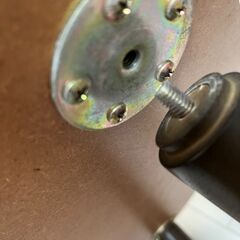 ニトリ　ローテーブル　濃いブラウン　足取外し可能　売りますの画像