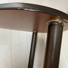 ニトリ　ローテーブル　濃いブラウン　足取外し可能　売りますの画像