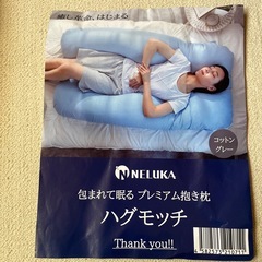 HUGMOTTI / ハグモッチ抱き枕　コットングレーカバー付きの画像