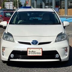 【自社ローン】★保証人なし★全国対応★プリウス　S★パールホワイト★プッシュスタート★ナビ付★Bカメラ付★ETC★車検2年付の画像