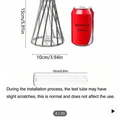花瓶　フラワースタンド　シルバーの画像