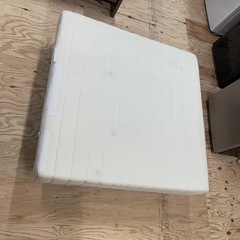 【訳あり格安】ハーフベッド　足付き　マットレス　白　の画像