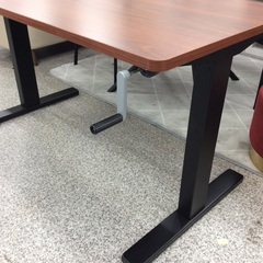 【レバーをくるくる回して使いやすい高さに】デスク 昇降デスク　手動式　スタンディングデスク 机 パソコンデスク ワークデスクの画像