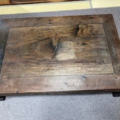 和風ローテーブル／座卓　幅120cm　しっかりした木製　早めに引き取りできる方 の画像