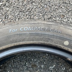 タイヤ 165/55R15 軽　4本　ブリジストン　軽自動車　15インチの画像