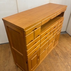 ジモティー特別価格🉐 N1205★天然キャビネット★キャビネット★幅930mmの画像