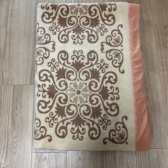 【取引完了】リバーシブル　ウール西川毛布　シングルサイズの画像