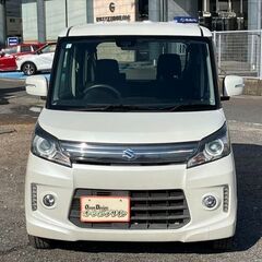 【自社ローン】★保証人なし★全国対応★スペーシア　ｶｽﾀﾑＸSﾘﾐﾃｯﾄﾞ★パワースライドドア★プッシュスタート★ナビ付き★車検2年付　の画像