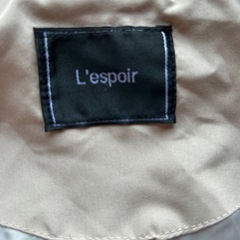  L'espoir レディース　ノーカラーコート　ショート丈の画像