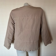  L'espoir レディース　ノーカラーコート　ショート丈の画像