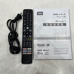 【ジャングルジャングル岸和田和泉インター店】TCL 液晶テレビ 43C635 2022年製 4K TV 43インチ 家電 和泉市 堺市 岸和田市 泉大津市 高石市 泉北郡熊取町の画像