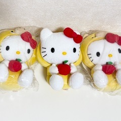 【新品】ハローキティ　ぬいぐるみ　3個セットの画像