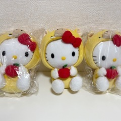 【新品】ハローキティ　ぬいぐるみ　3個セットの画像