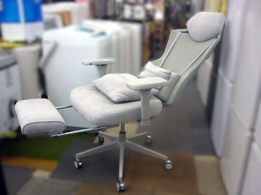 ☆PAXTON Paris Pearl Gray 仕事用 ゲーミングチェア リクライニング フットレスト 高密度メッシュ パクストン 