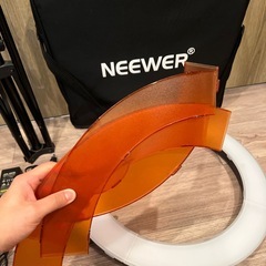 NEEWER リングライト オレンジフィルター付きの画像
