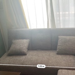 【無料】3人掛けソファーベッドの画像