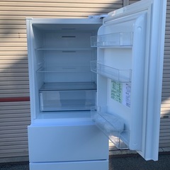 2025年製　271L 3ドアファン式 まんなか切替冷蔵庫 (BR2G01 ホワイト)の画像