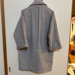 エモダ emoda レディースダッフルコート 厚手コート グレー フリーサイズの画像