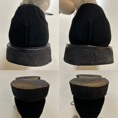 リーガルREGALビジネスシューズ ドレスシューズ スエードシューズ くつ クツ 紐靴 レースアップシューズ 革靴 紳士靴 ストレートチップ 内羽根 black　ブラック黒色系スエードレザー本革牛革24.5センチメンズmen’s男性用ユニセックスの画像