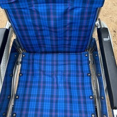 折りたたみ式 自走式カワムラ リクライニング 介助用 車椅子 車いすの画像