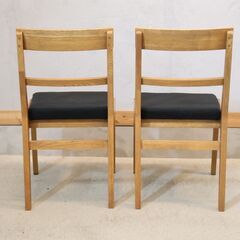 unico(ウニコ) ADDAY(アディ) ダイニングチェア 2脚セット/カバー無しです。木の表情を生かしたカジュアルな印象のサイドチェア。シンプルなデザインはブルックリンスタイルなどにもおススメ。の画像