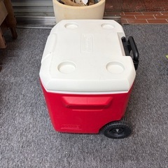 コールマン Coleman ホイールクーラー 60QT レッド 中古美品 直接引取り限定の画像