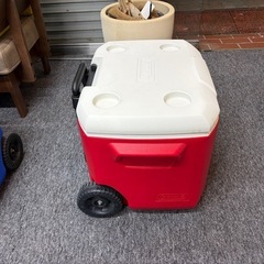 コールマン Coleman ホイールクーラー 60QT レッド 中古美品 直接引取り限定の画像