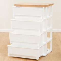 衣装ケース、ニトリ、木目調天板チェストの画像