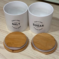 SALT & SUGARキャニスター 洋風キッチンの画像