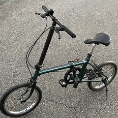 ★折りたたみ自転車 深緑の画像