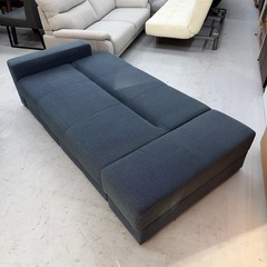 【美品‼️】ニトリ 190cm幅ソファベッド  2~3人掛け 引き出し収納付き 布製♪の画像