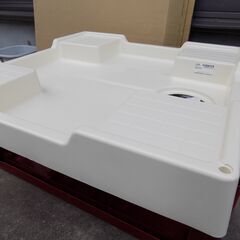 【未使用品】テクノテック　洗濯機防水パン　TP-640CW1　アイボリー色　６４０x６４０ｘ８３　排水トラップ別売り　製造年月２２．１２　【非対面取引です】　の画像