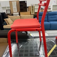 ★リユースのサカイ千葉中央店★ IKEYA 椅子 赤 H47～77×D50×W47 クリーニング済み TC5524の画像