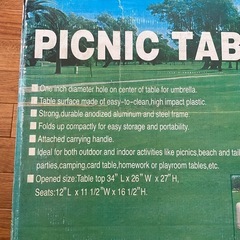 バーベキュー テーブルセットの画像