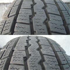 アクティトラックにて使用　145R12 6PR+純正スチール　4本SETの画像