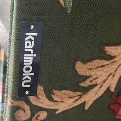 美品❗️ カリモク家具 コロニアル 3人掛け ソファー ベッド   希少 Colonial 花柄 木製フレーム クラシック アンティーク の画像