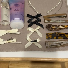 ヘア用品と日焼け止めの画像