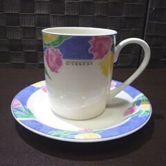 GIVENCHY マグカップ＆ソーサー 花柄 2脚セット ジバンシー コーヒーカップ ティーカップ マグカップ 食器  札幌市東区 新道東店の画像
