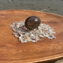 ガウリシャンカール産天然スモーキークォーツの画像