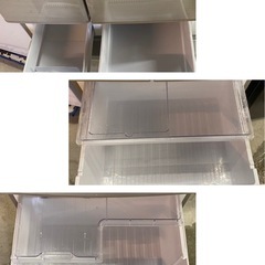 ※ 6ドアノンフロン冷凍冷蔵庫　SHARP シャープ　455L SJ-F462E-S 2019年製　動作確認済みの画像