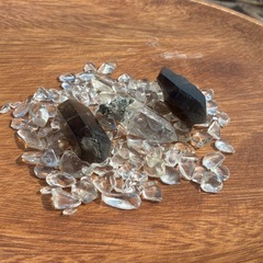 ガネシュヒマール天然ヒマラヤ水晶ガウリシャンカール天然スモーキペンダントトップの画像