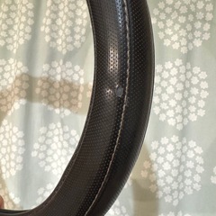 黒レザー調 ステアリングカバー ハンドルカバー 軽自動車サイズの画像