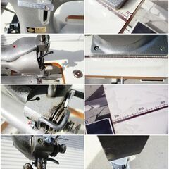 セイコーミシン 工業用ミシン TF-6B 腕ミシン　レザーミシン　動作良好　返し縫レバーあり　SEIKO　スタンドライト付　直接引取限定　の画像